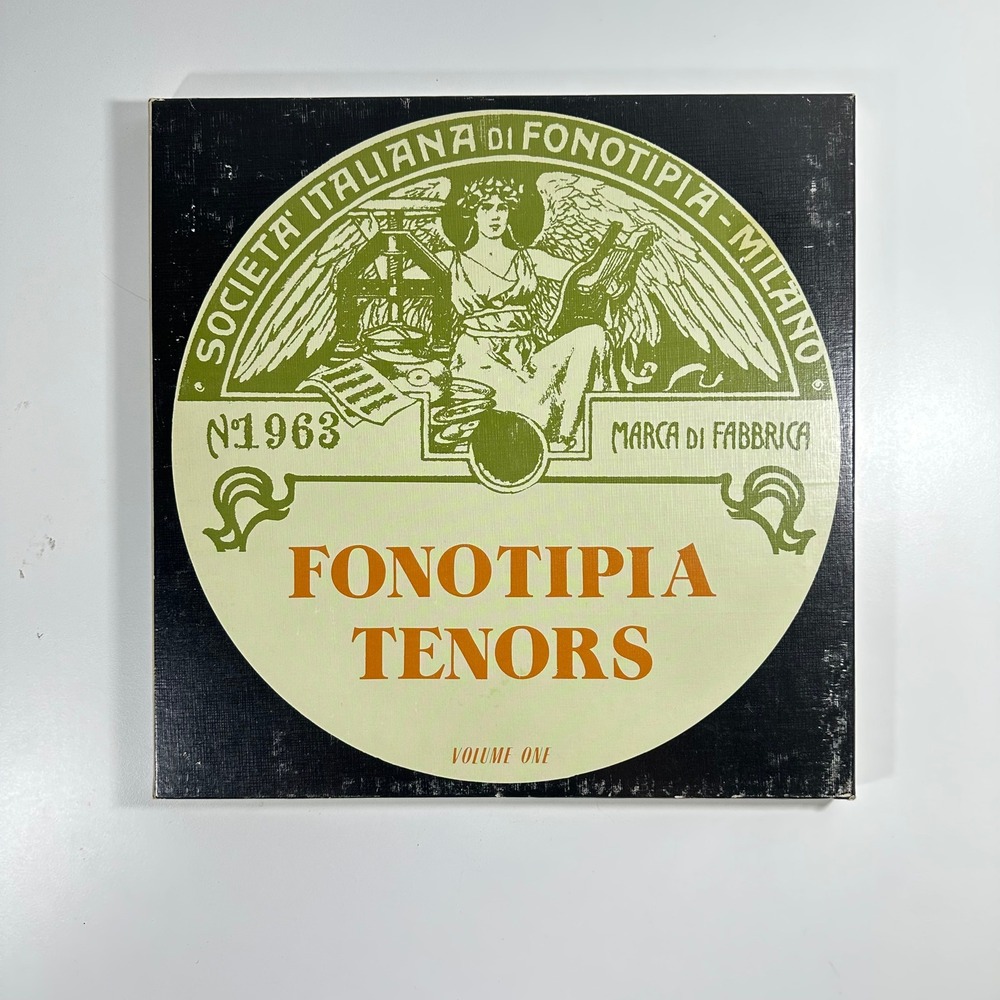 Fonotipia Tenors Volume One Societa Italiana di Fonotipia Milano Vinyl Record LP